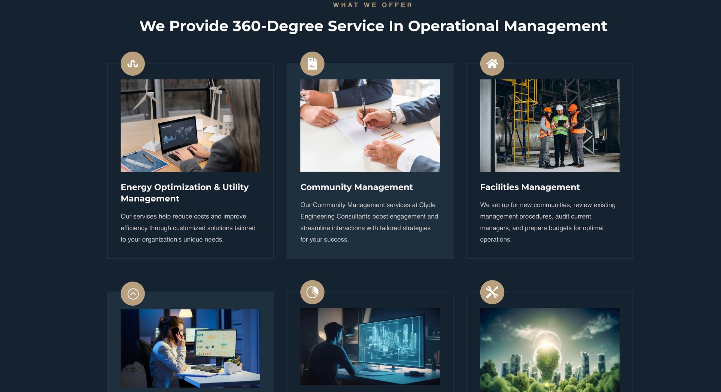 Clyde Consultants Group website, further section